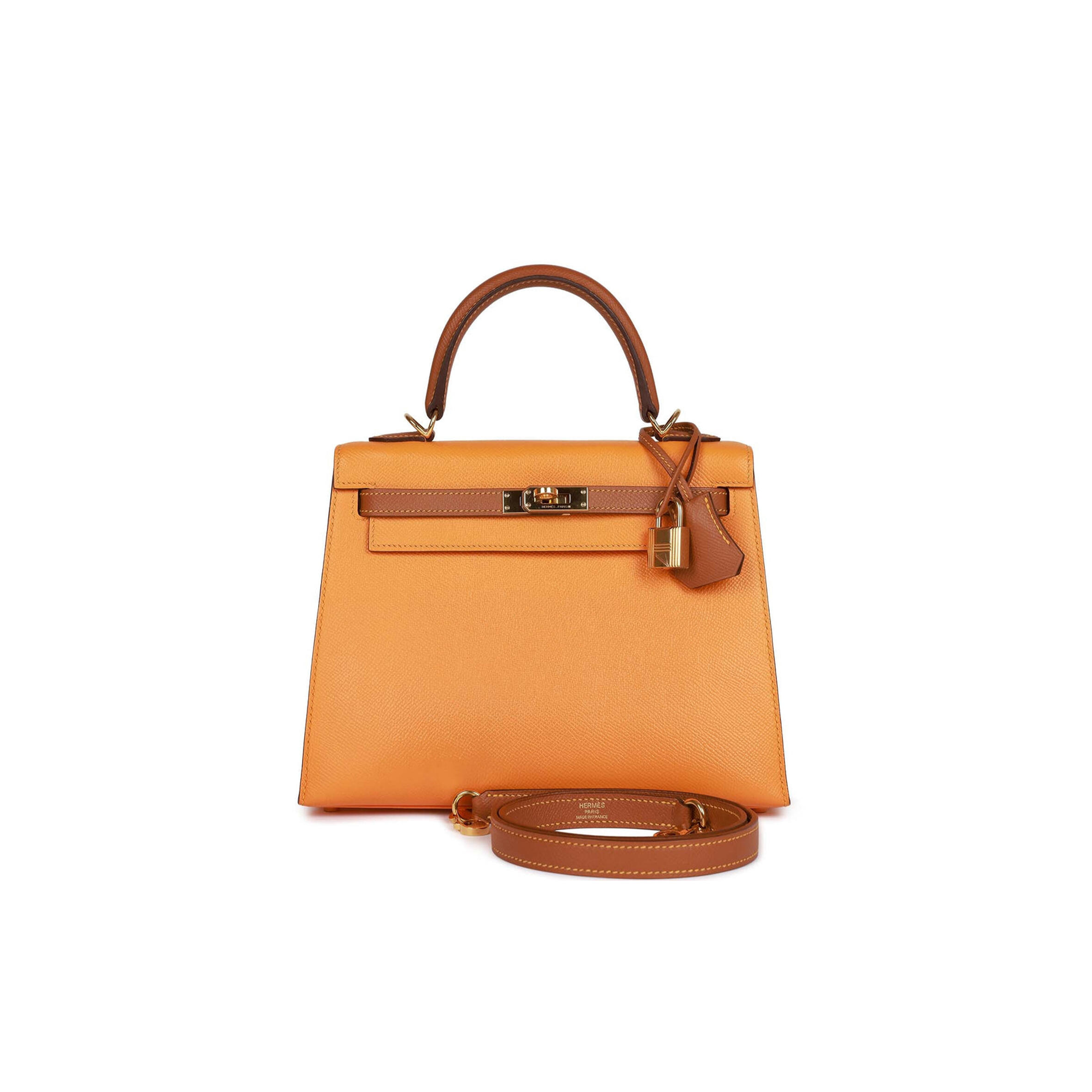 HERMES KELLY 25 EPSOM GOLD HARDWARE (25*17*7cm)